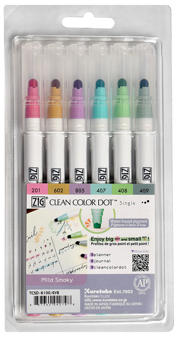 Clean Color Dot Single - Set 6 - Mild Smoky Colors