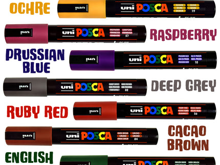 Set de 8 Posca PC-5M - RETRO