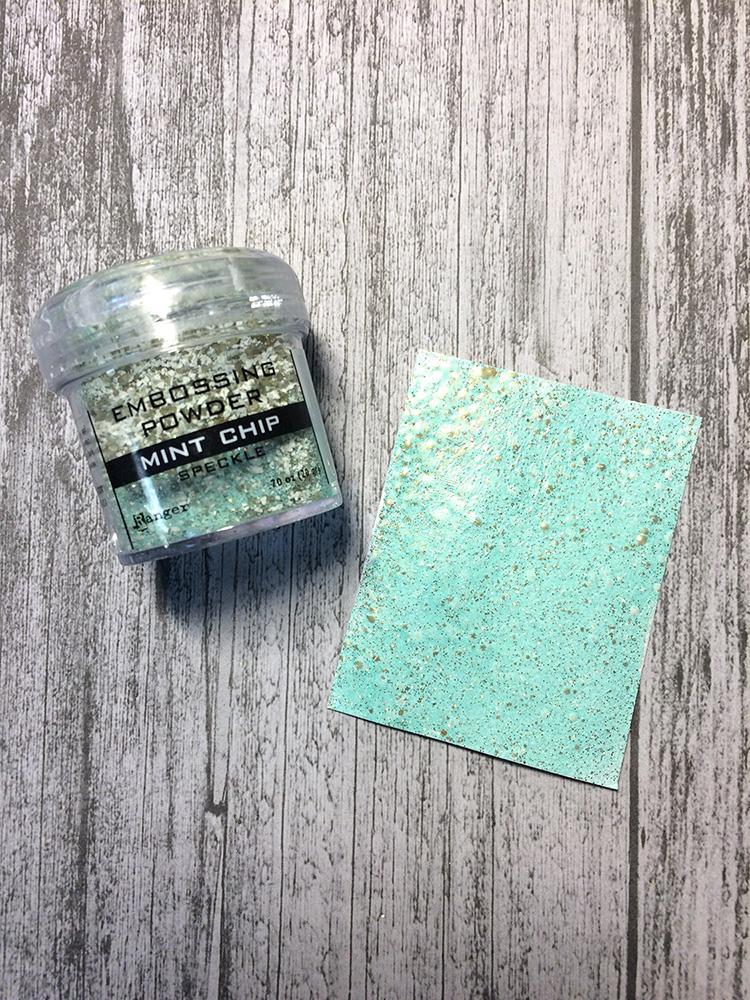 Polvo para Embossing - Speckle - Mint Chip