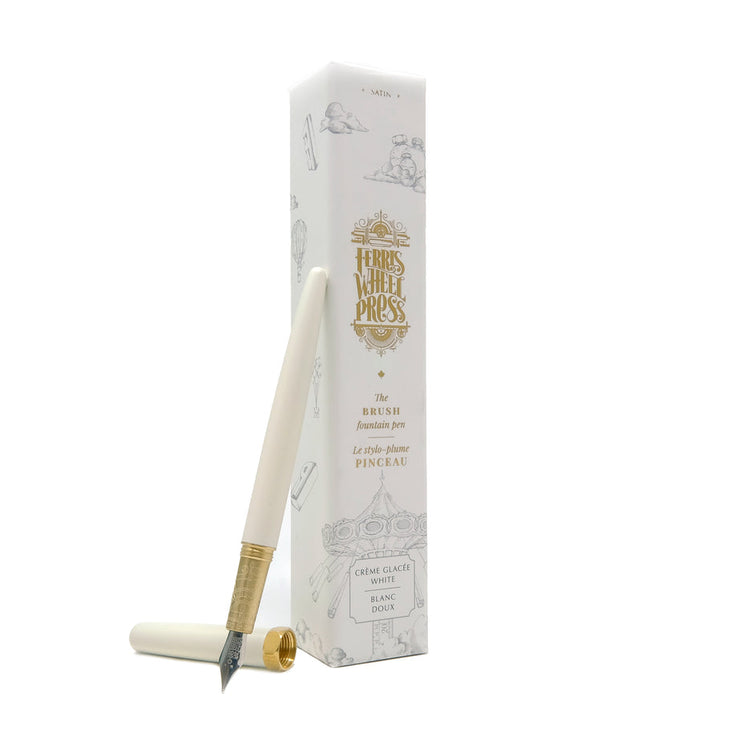 Brush Fountain Pen - Creme Glacee Satin (mate)