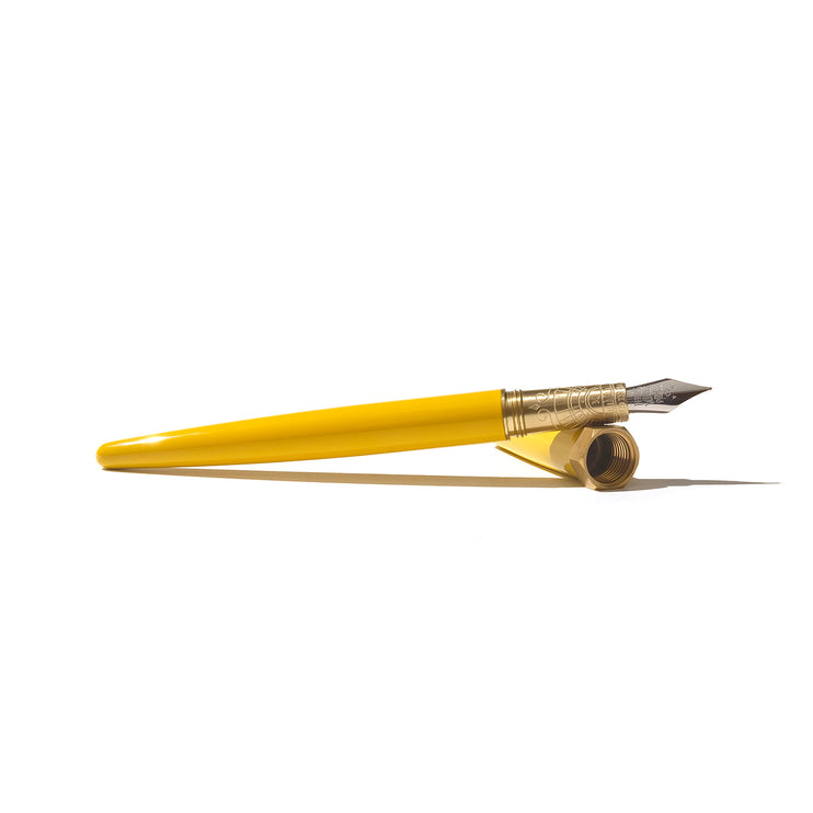 Brush Fountain Pen - Sunset Yellow - M