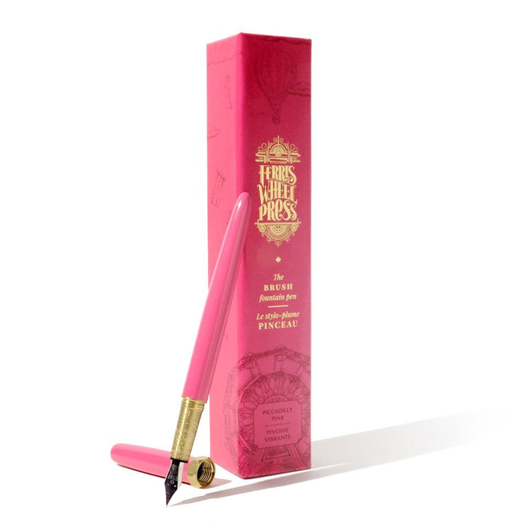 Brush Fountain Pen - Piccadilly Pink - M