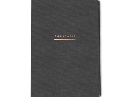 Cocktail Recipe Binder - Gray