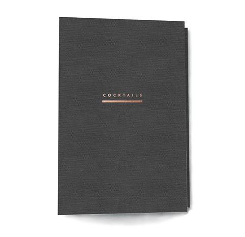 Cocktail Recipe Binder - Gray