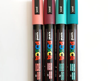 Set de 4 Posca PC-5M - Contrast