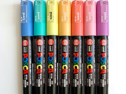 Set de 7 Posca PC-1M - Pastel