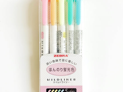 Mildliner - Set 5 - Mild and Fluorescent