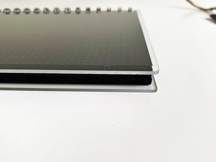 Libreta Acrílica - Papel Negro - Puntos
