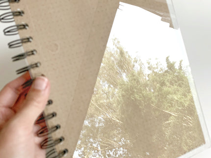 Libreta Acrílica - Papel Kraft - Puntos