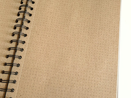 Libreta Acrílica - Papel Kraft - Puntos