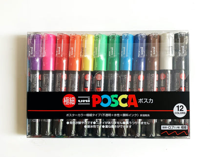 Set de 12 Posca PC-1M - Basic