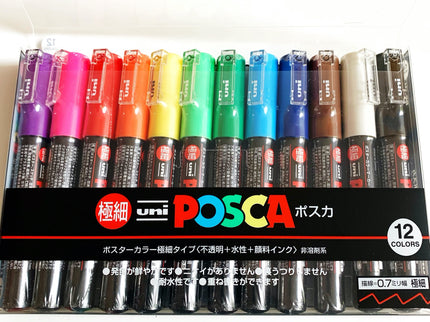 Set de 12 Posca PC-1M - Basic