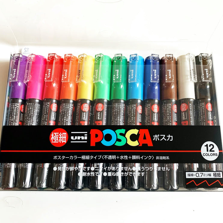 Set de 12 Posca PC-1M - Basic