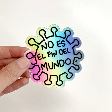 Sticker Holográfica - COVID