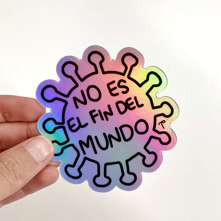 Sticker Holográfica - COVID
