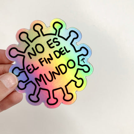 Sticker Holográfica - COVID