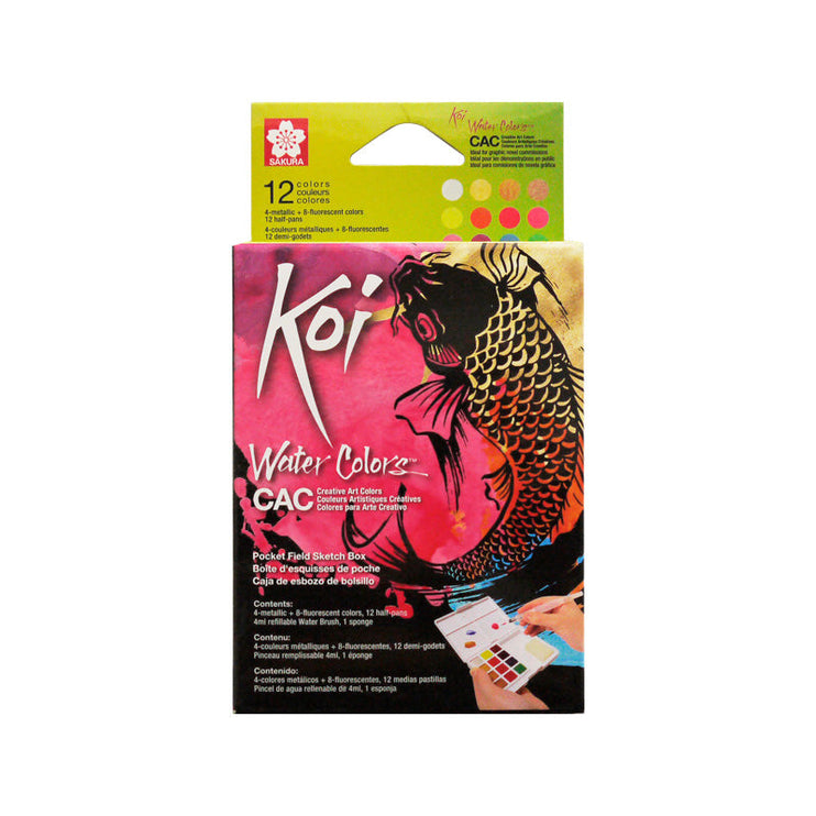 Koi Acuarelas - Pocket Field Set 12 - Perladas