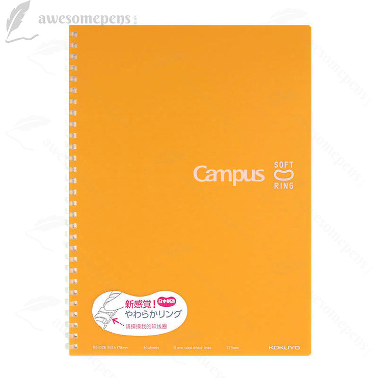 Soft Ring Notebook B5 - 40 Hojas - Orange