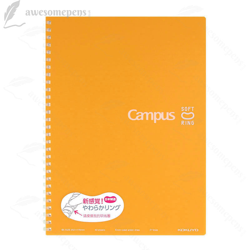 Soft Ring Notebook B5 - 40 Hojas - Orange