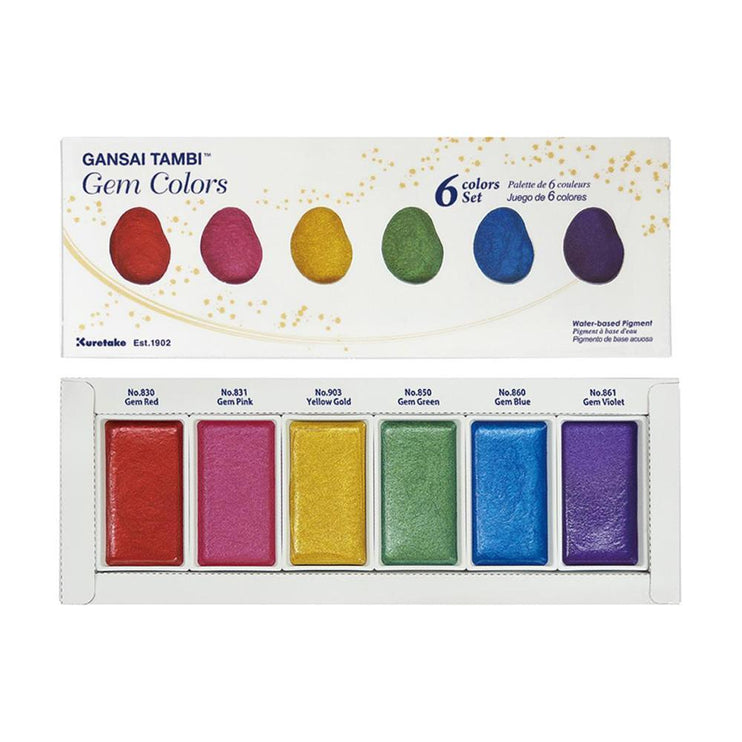 Acuarelas Gansai Tambi - Gem Set 6