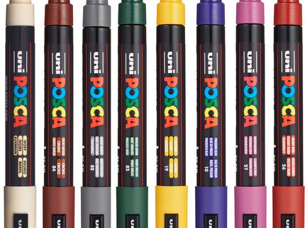 Set de 8 Posca PC-5M - RETRO