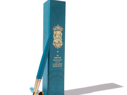 Brush Fountain Pen - Paintmaker's Teal - F - Punta Bañada en Oro