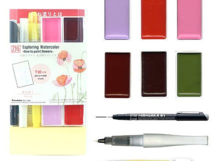 Exploring Watercolor Set - Flores