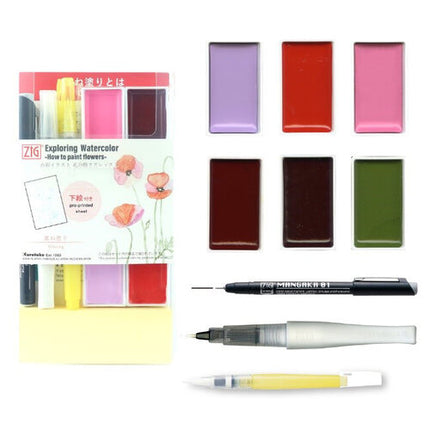 Exploring Watercolor Set - Flores