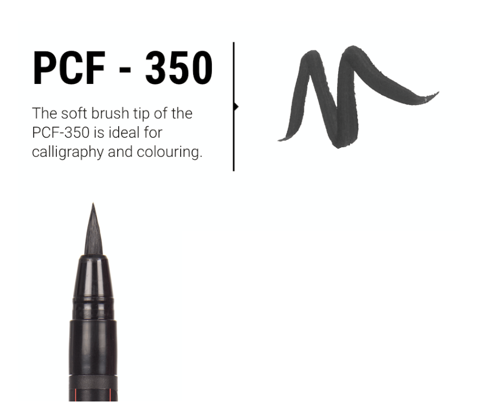 Posca Brush - PCF-350 - Negro