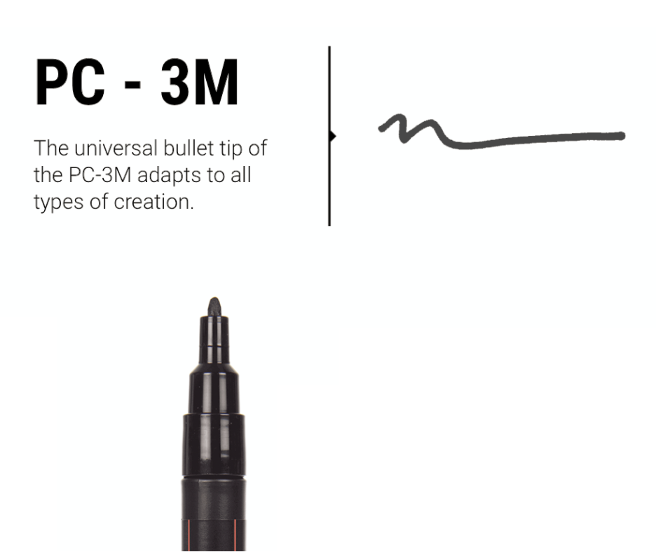 Set de 6 Posca PC-3M - Shadowing