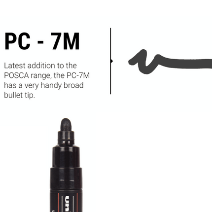 Posca PC-7M - NEGRO