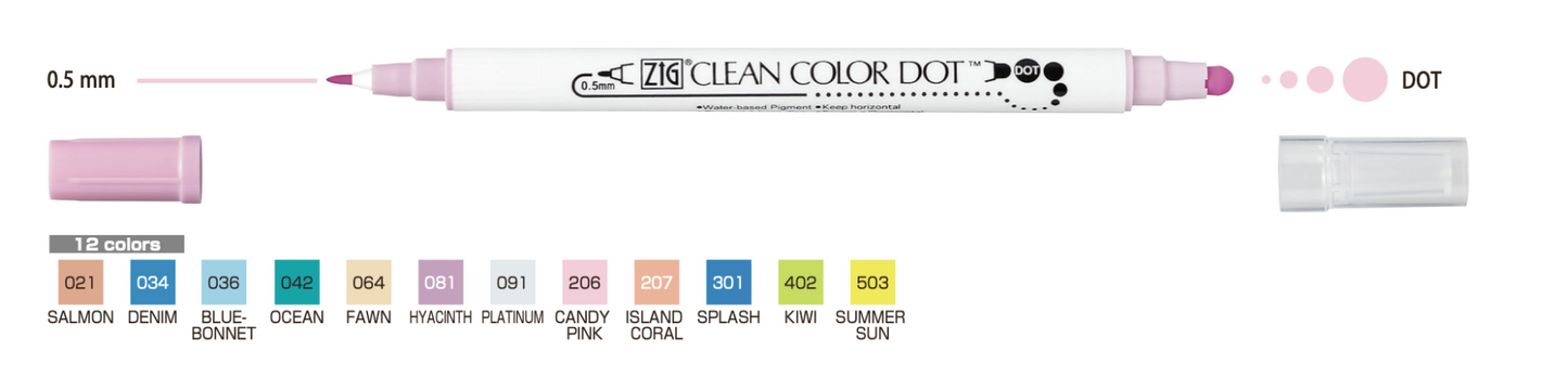 Clean Color Dot - Set de 12