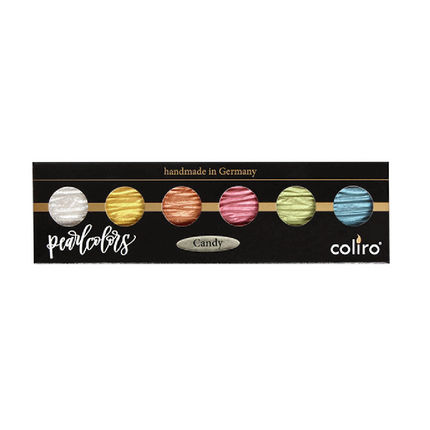 Set de 6 Acuarelas Perladas - Candy