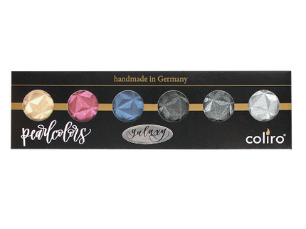 Set de 6 Acuarelas Perladas - Galaxy