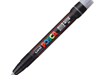 Posca Brush - PCF-350 - Plateado