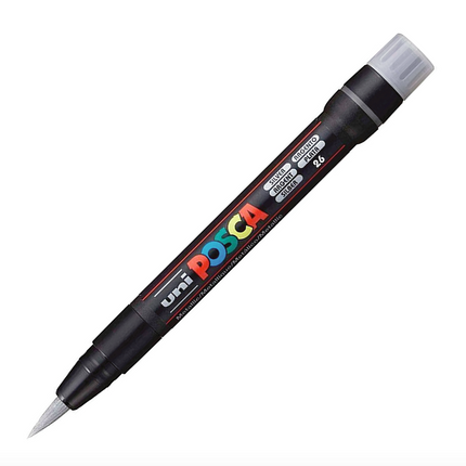 Posca Brush - PCF-350 - Plateado
