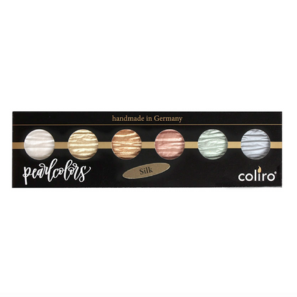 Set de 6 Acuarelas Perladas - Silk