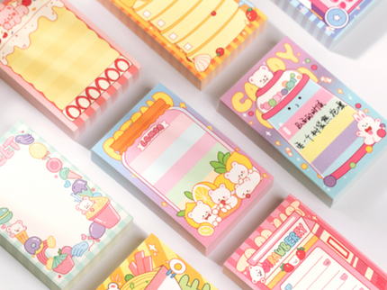 Mini Note Pad Cartoon - 100 hojas
