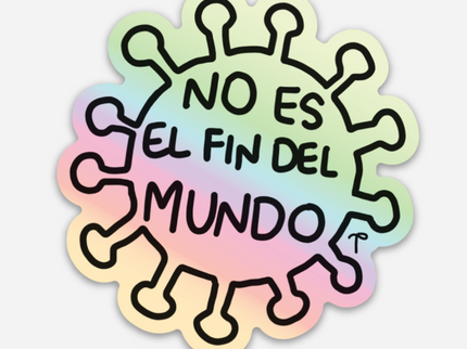 Sticker Holográfica - COVID