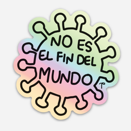 Sticker Holográfica - COVID