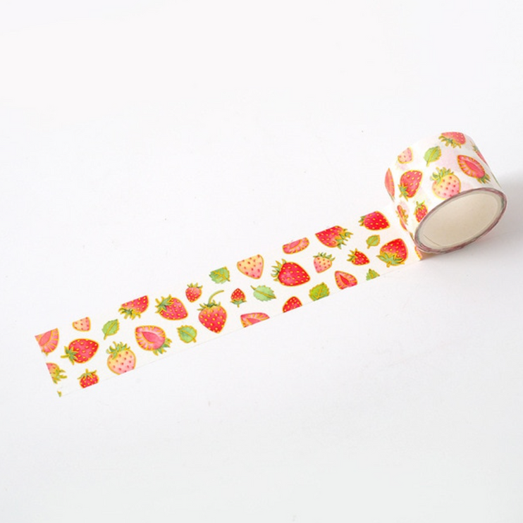 Washi Tape - Fresas - Grueso