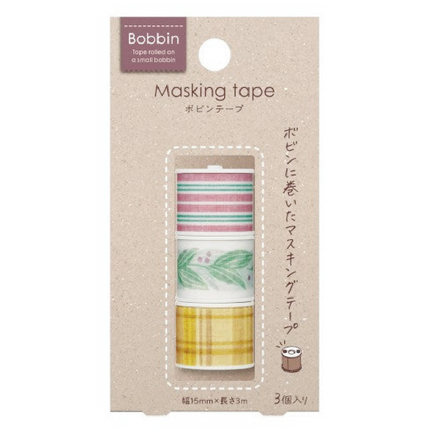 Bobbin - 3 Mini Washi - Linen