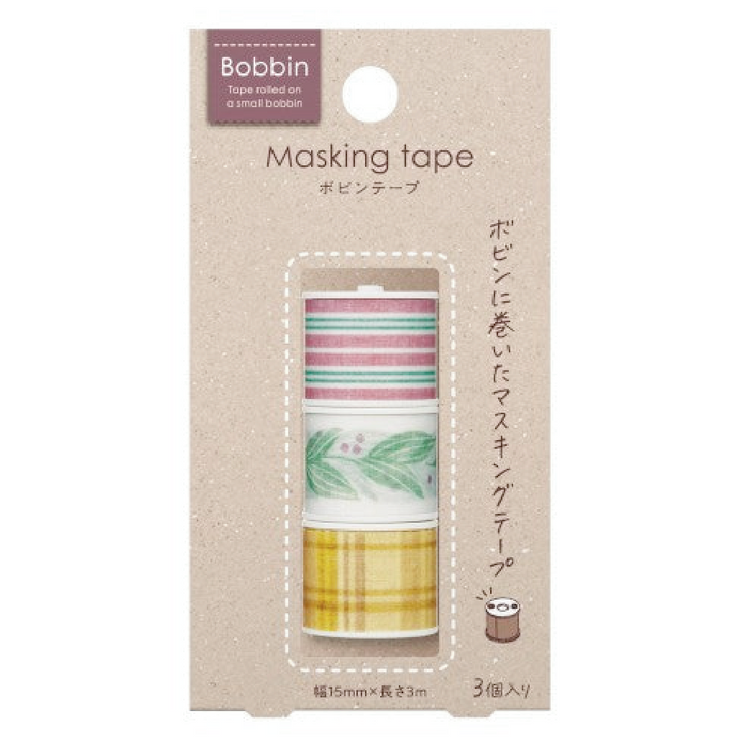 Bobbin - 3 Mini Washi - Linen