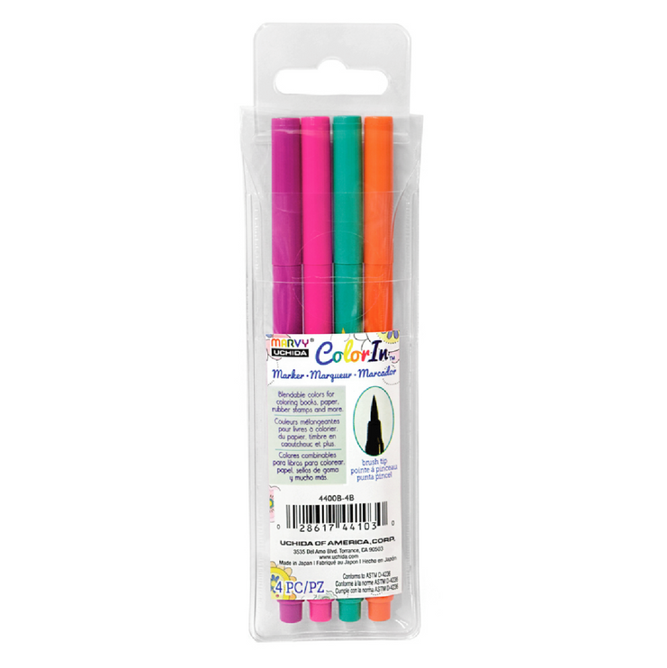 Color In Brushpens - Set de 4 - Bright