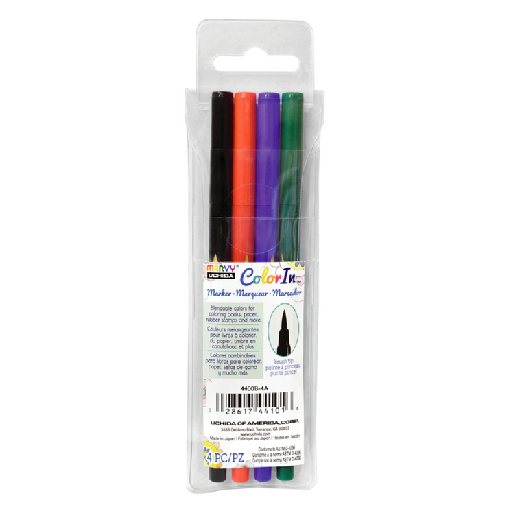 Color In Brushpens - Set de 4 - Primary