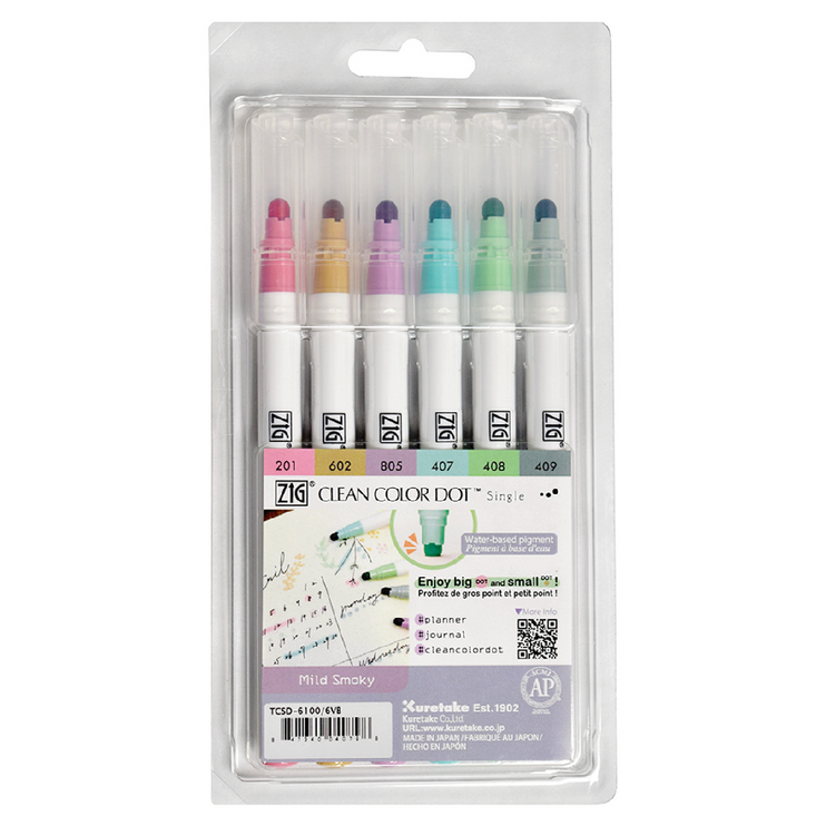 Clean Color Dot Single - Set 6 - Mild Smoky Colors