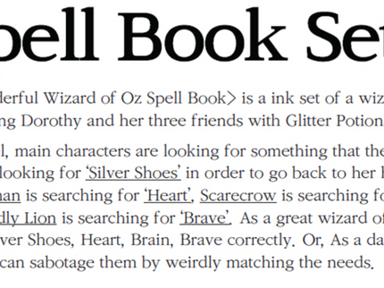 Spell Book Set - The Wonderful Wizard of Oz - Set de Tintas