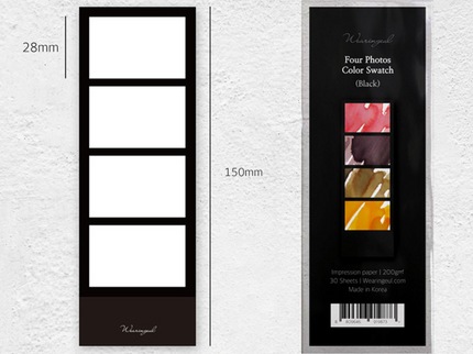 Four Photos Color Swatch Cards - 30