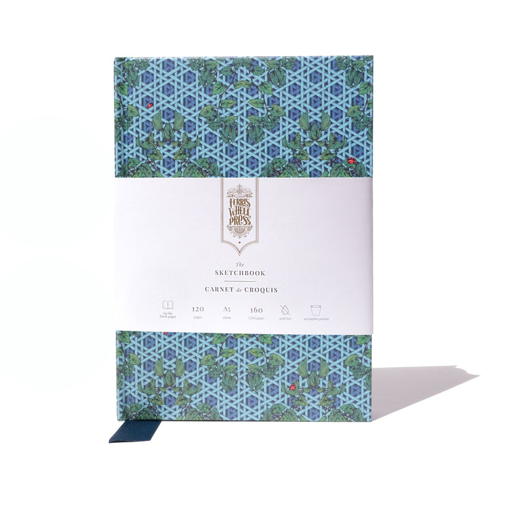 Sketchbook A5 - Enveloped in Rattan - Teal