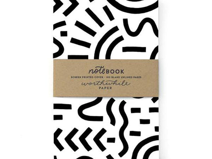 Cuaderno - Curves and Lines Pattern